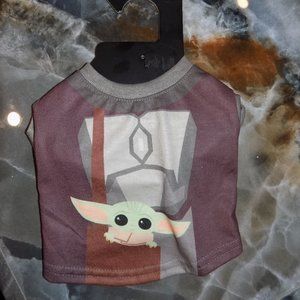 Star Wars The Mandalorian Baby Yoda Dog Pet T-Shirt Size S NEW
